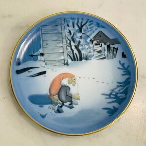 Bing and Grondahl Gnome or Nessi Wall Plate or Trinket Dish  Wiberg